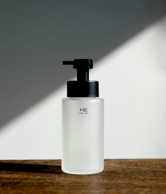 Frosted Glass Bottle / Lotion Pump